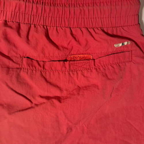 Napapijri Men's Swim Shorts New, Size M, Red with Blue-White Drawstring