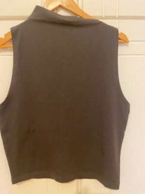 Zara blouse new gray elastic, size medium large