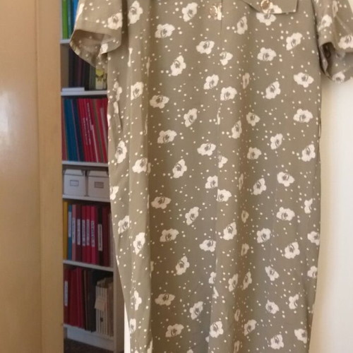 Vintage dress amazing 90s silk gray like new