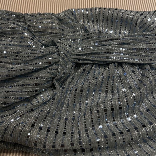 Mini dress with sequins used, light blue XS My T Wearables