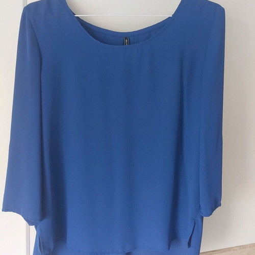 Stradivarius blue shirt like new, wrinkle-free fabric, size L