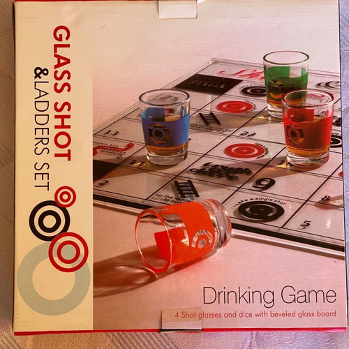 Shot glass drinking game used in very good condition