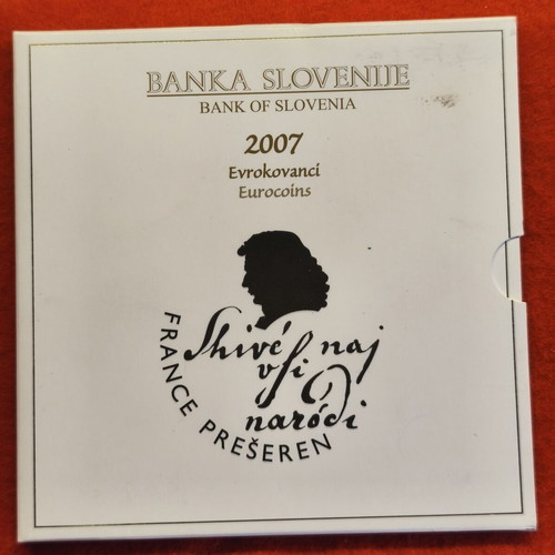 Official Mint Set of Bank of Slovenia 2007, new