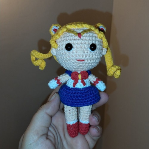 Sailor Moon Crochet Figure new, handmade with details