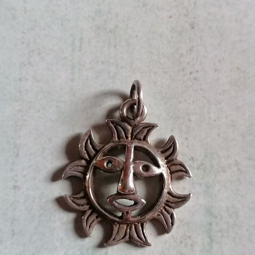 Silver 925 sun pendant new