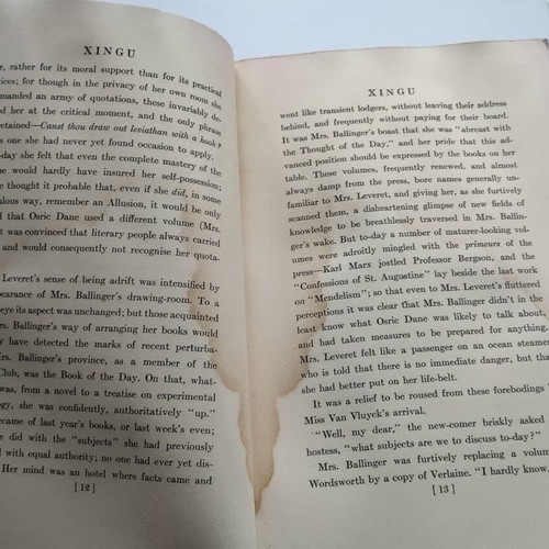 Xingu and Other Stories by Edith Wharton used English book 1916 edition