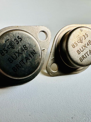 Transistor Texas Instruments BUX48 vintage, 2 τεμάχια, καινούργιο