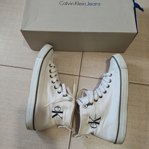 Calvin Klein sneakers used, size 38, black and white