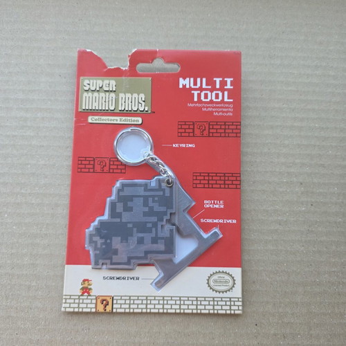Super Mario Bros. Multi Tool Key Ring Bottle Opener Screwdriver Nintendo 2016 new