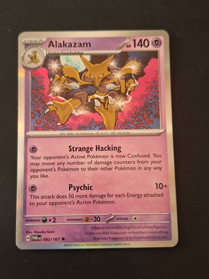 Alakazam Holographic Pokemon card new
