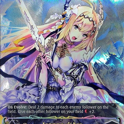 Jeanne d'Arc Evolved Ultimate Rare Shadowverse TCG card Havencraft