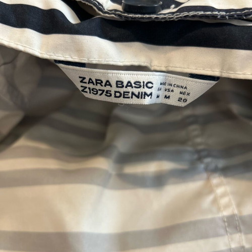 Zara navy blue marinière jacket, medium size