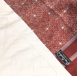 Pierre Cardin Paris vintage ανδρικό μεταξωτό κασκόλ, βαθύ μπορντό