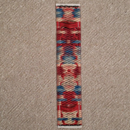 Fabric bookmark with ethnic Kefalonia designs like new