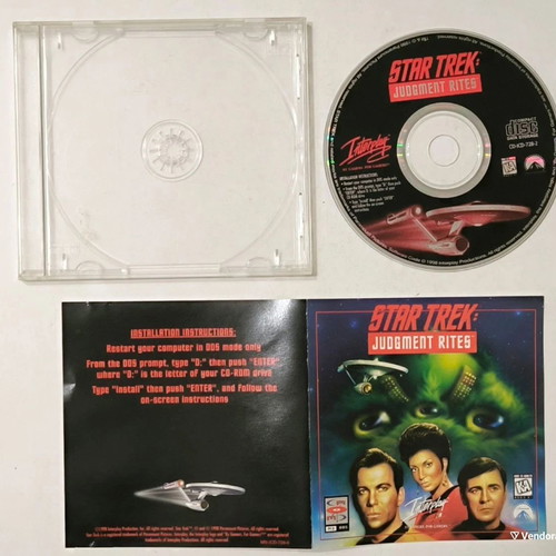 Star Trek Judgment Rites PC game like new, adventure