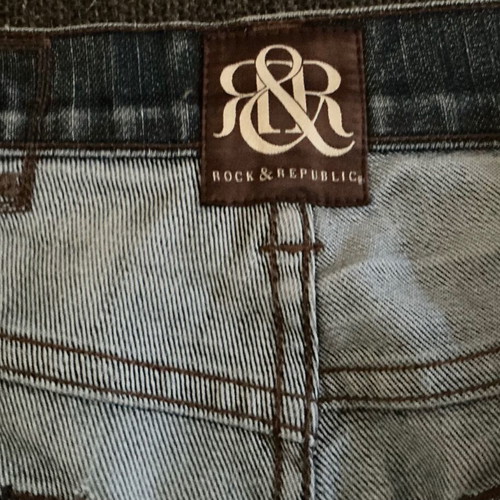 Rock and Republic men's jeans used, size 33 waist 34 leg, blue