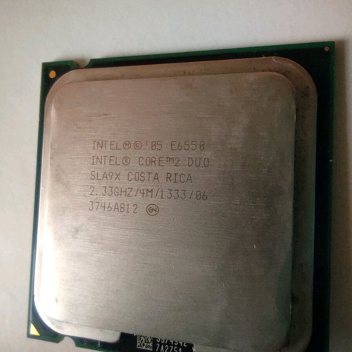 Intel Core 2 DUO E6550 '07 used with heatsink