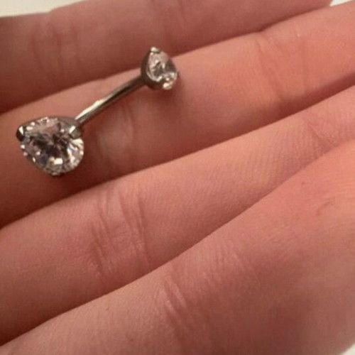Belly Ring New Stainless Steel Silver