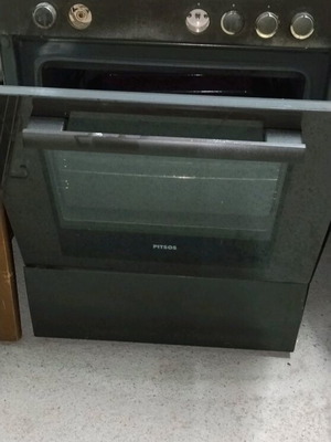 Pitsos kitchen stove used, 60 cm, needs knobs