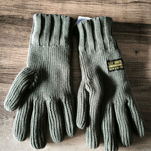 G-STAR RAW Originals gloves new, green, one size with fleece lining