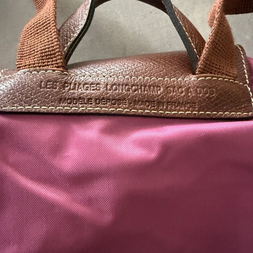 Longchamp backpack, pink, original