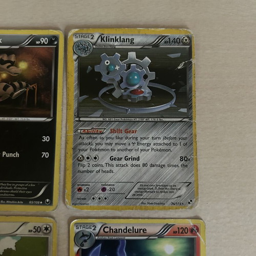 Pokemon cards used, set of 8