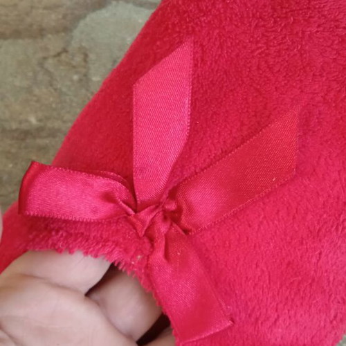 Slippers new, red, one size