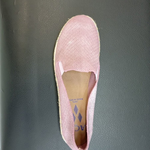 Ace espadrilles new, genuine leather, pink, size 41