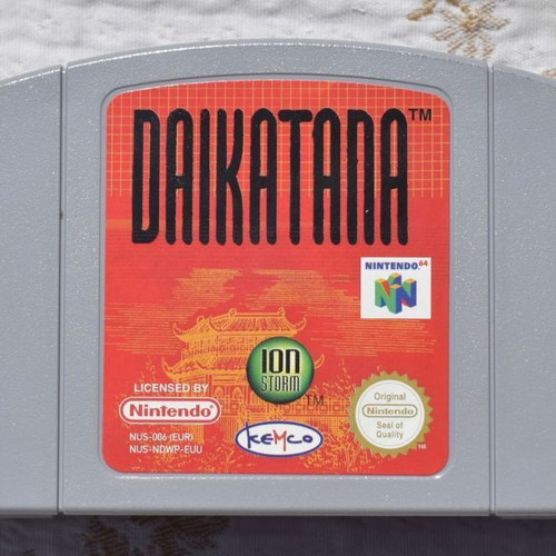 Daikatana Nintendo 64 game mint condition, English, French, German