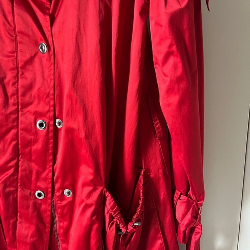 Zara trench coat used, red, size XS/S with belt
