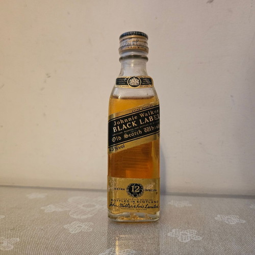 Johnnie Walker 12yo Black Label whisky miniature new 50ml