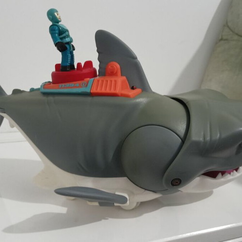 Fisher Price shark with diver used
