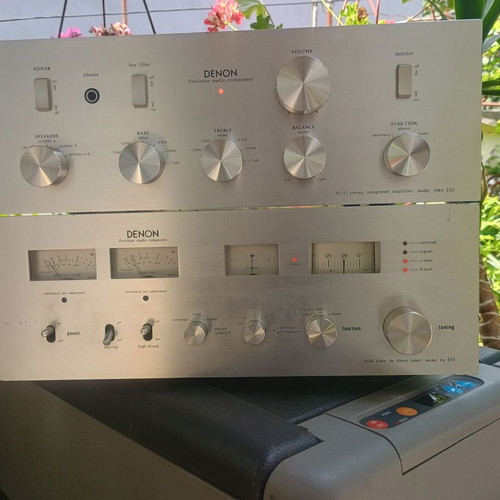 Denon TU-355 and PMA-232 vintage stereo amplifier set like new