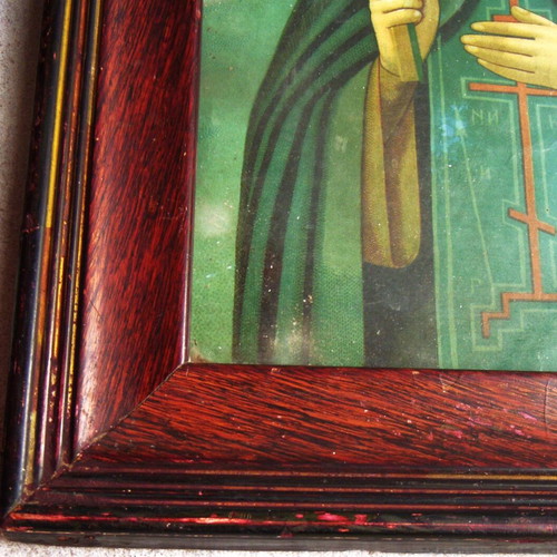 Russian Icon of Saint Paraskevi used, circa 1880 with original frame