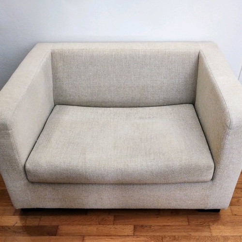 Small sofa bed like new, Greek made, convertible to single bed