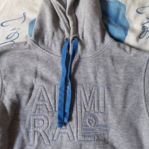 Admiral hoodie like new, gray and blue, for S/M