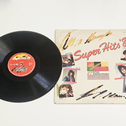 Super Hits '87 double vinyl LP used, Greek edition