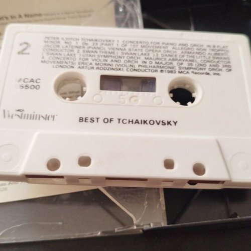 Best Of Tchaikovsky cassette tape like new, classical