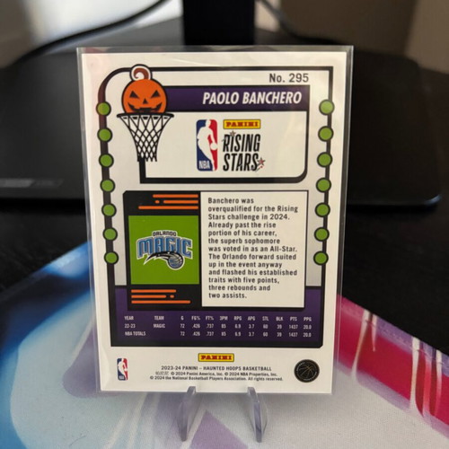 Panini NBA Hoops Paolo Banchero Green Slime Rookie Card 2023-24