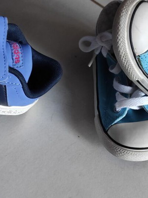 Adidas and Converse shoes pack size 22 like new