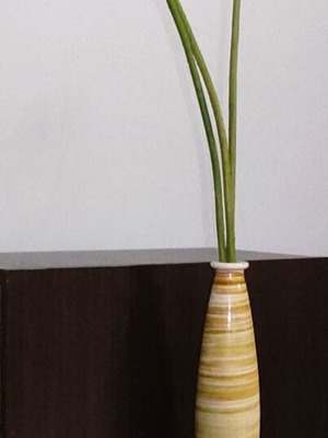 Glass vase like new, colored, 49 cm height, made in Spain