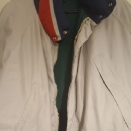 Nautica reversible jacket like new, beige and green, size XL