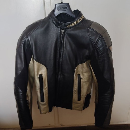 Dainese Haku San motorcycle jacket used, leather, size 44