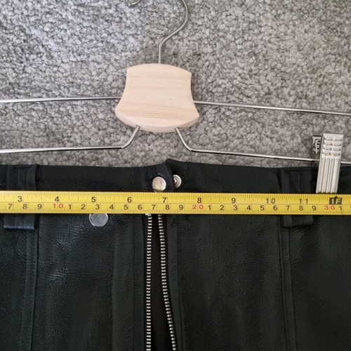Skirts pack of 2 black, one leather type and one vinyl, used, H&M