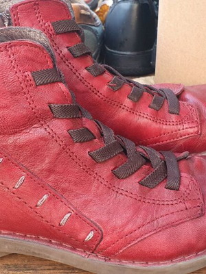 Flexpoint Anatomic boots red new, anatomical leather