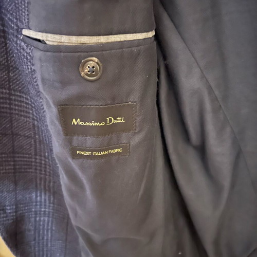Massimo Dutti men's jacket blue No54, Italian fabric, like new