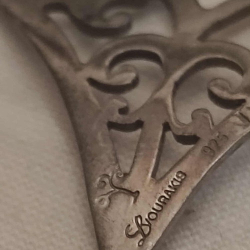 Silver pendant L.Vourakis like new, heart 925