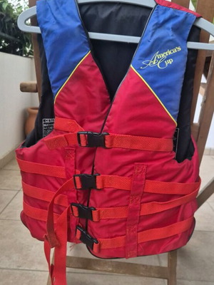 Σωσίβιο θαλάσσης τύπου γιλέκο μεταχειρισμένο, ρυθμιζόμενα λουριά