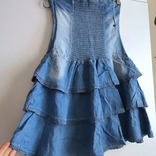 Denim dress like new, size M, blue