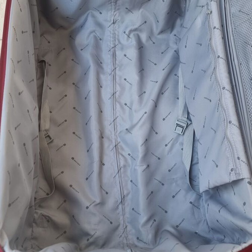 Delsey suitcase like new, red, 77x47x28 cm